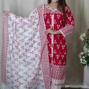 Cotton Readymade Three Piece